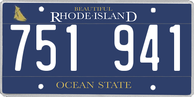 RI license plate 751941