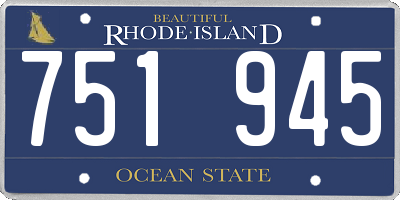 RI license plate 751945