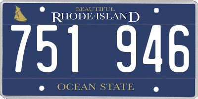 RI license plate 751946