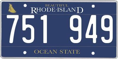 RI license plate 751949