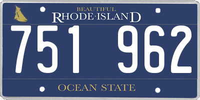 RI license plate 751962