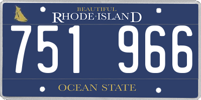 RI license plate 751966