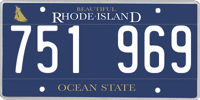 RI license plate 751969