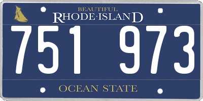 RI license plate 751973