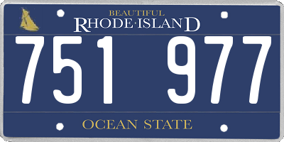 RI license plate 751977