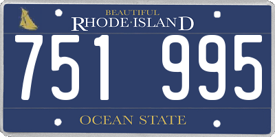 RI license plate 751995