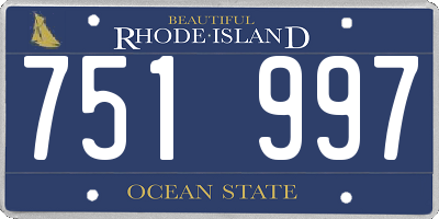 RI license plate 751997