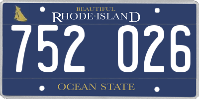 RI license plate 752026