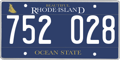 RI license plate 752028