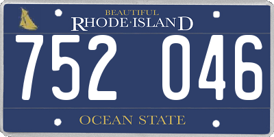 RI license plate 752046