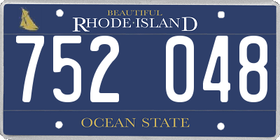 RI license plate 752048