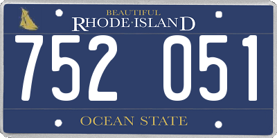 RI license plate 752051