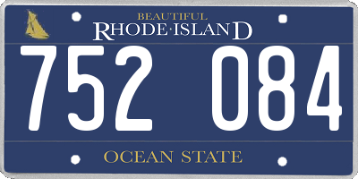 RI license plate 752084