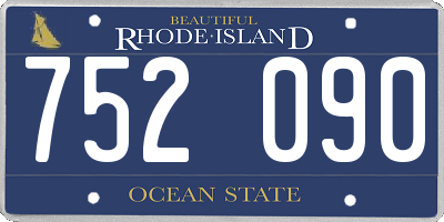 RI license plate 752090