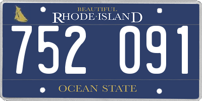 RI license plate 752091