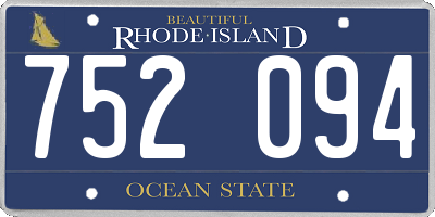 RI license plate 752094