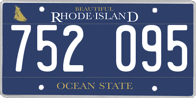 RI license plate 752095