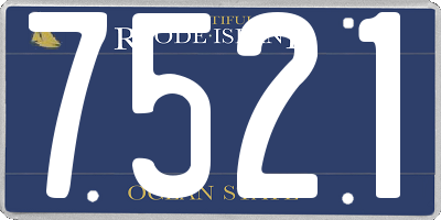 RI license plate 7521