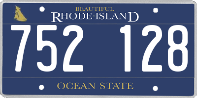 RI license plate 752128