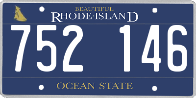 RI license plate 752146