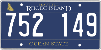 RI license plate 752149