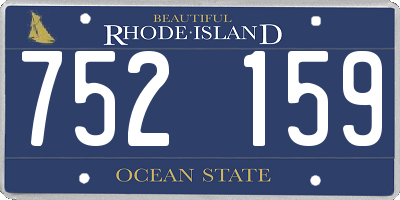 RI license plate 752159