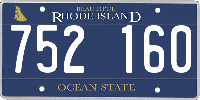 RI license plate 752160