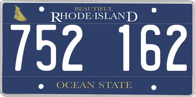 RI license plate 752162