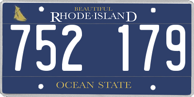 RI license plate 752179