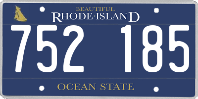 RI license plate 752185