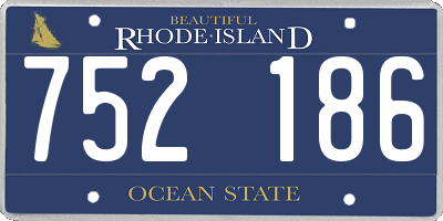 RI license plate 752186
