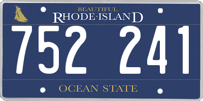 RI license plate 752241