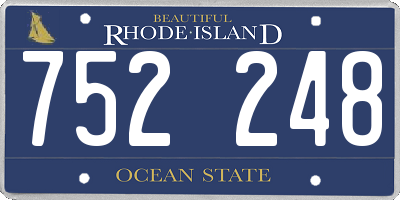 RI license plate 752248
