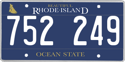 RI license plate 752249