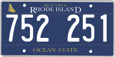 RI license plate 752251