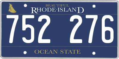 RI license plate 752276