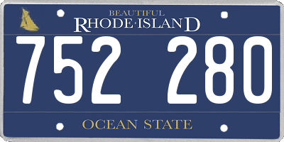 RI license plate 752280