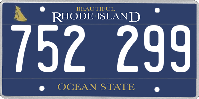 RI license plate 752299