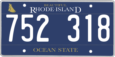 RI license plate 752318