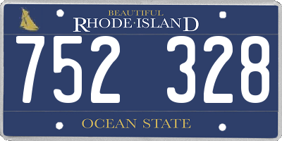 RI license plate 752328