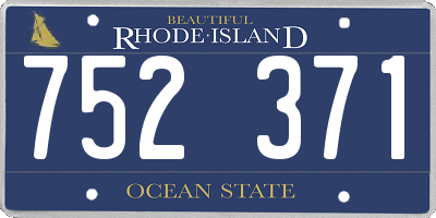 RI license plate 752371