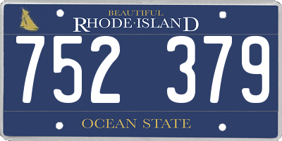 RI license plate 752379