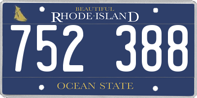 RI license plate 752388