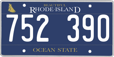 RI license plate 752390