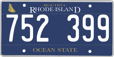RI license plate 752399