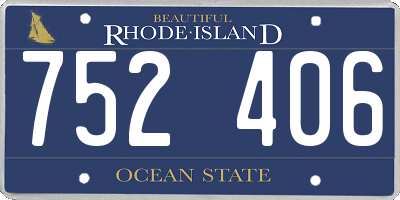 RI license plate 752406