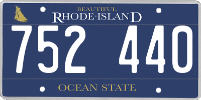 RI license plate 752440