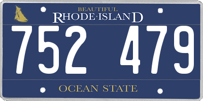 RI license plate 752479