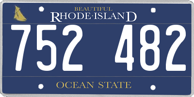 RI license plate 752482