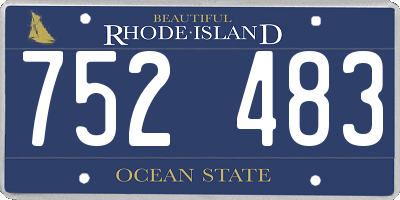 RI license plate 752483